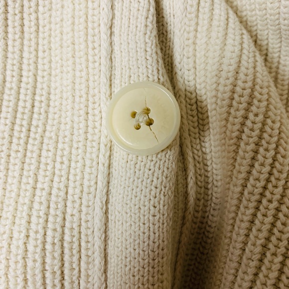 Armedangels Beige Knit 100% Cotton Button Front Cozy Fall Cardigan | Size 4 - Picture 11 of 11